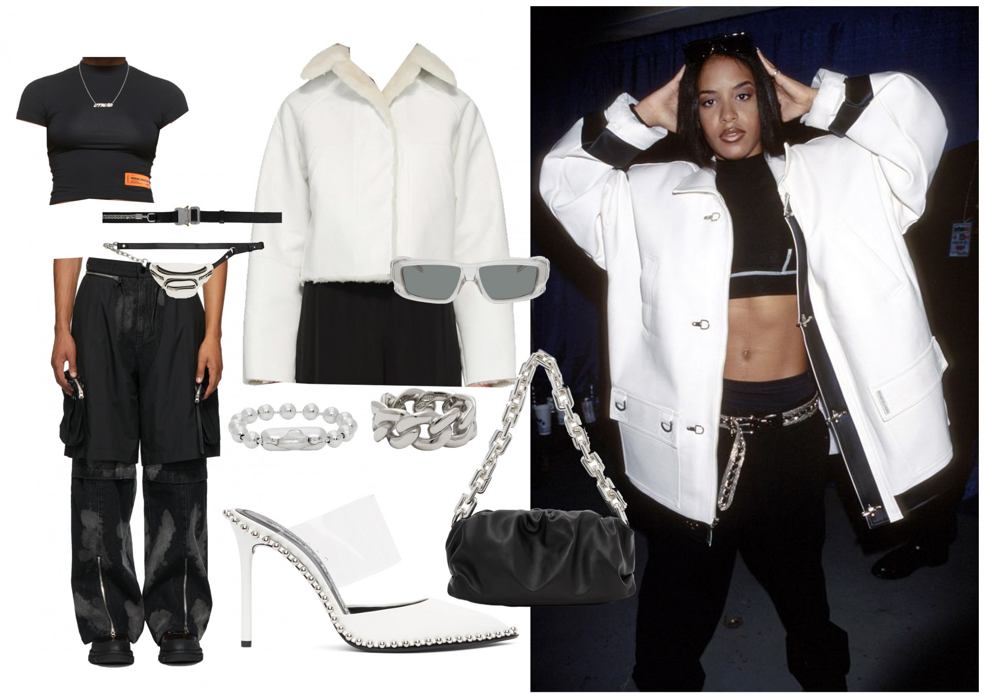 Aaliyah  Aaliyah outfits, Aaliyah style, Aaliyah