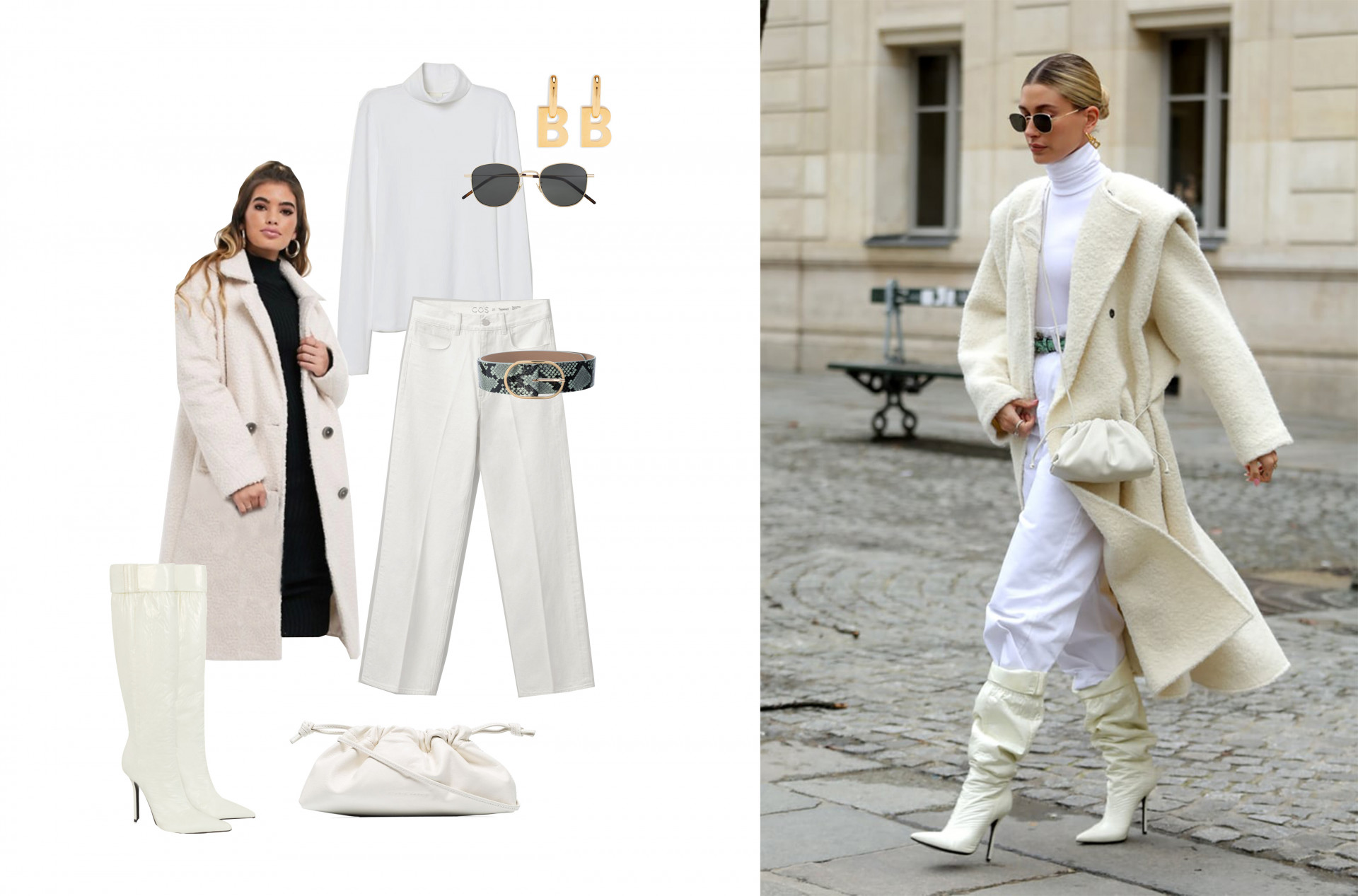 Hailey Bieber just added a £11,600 Saint Laurent coat to her winter  wardrobe