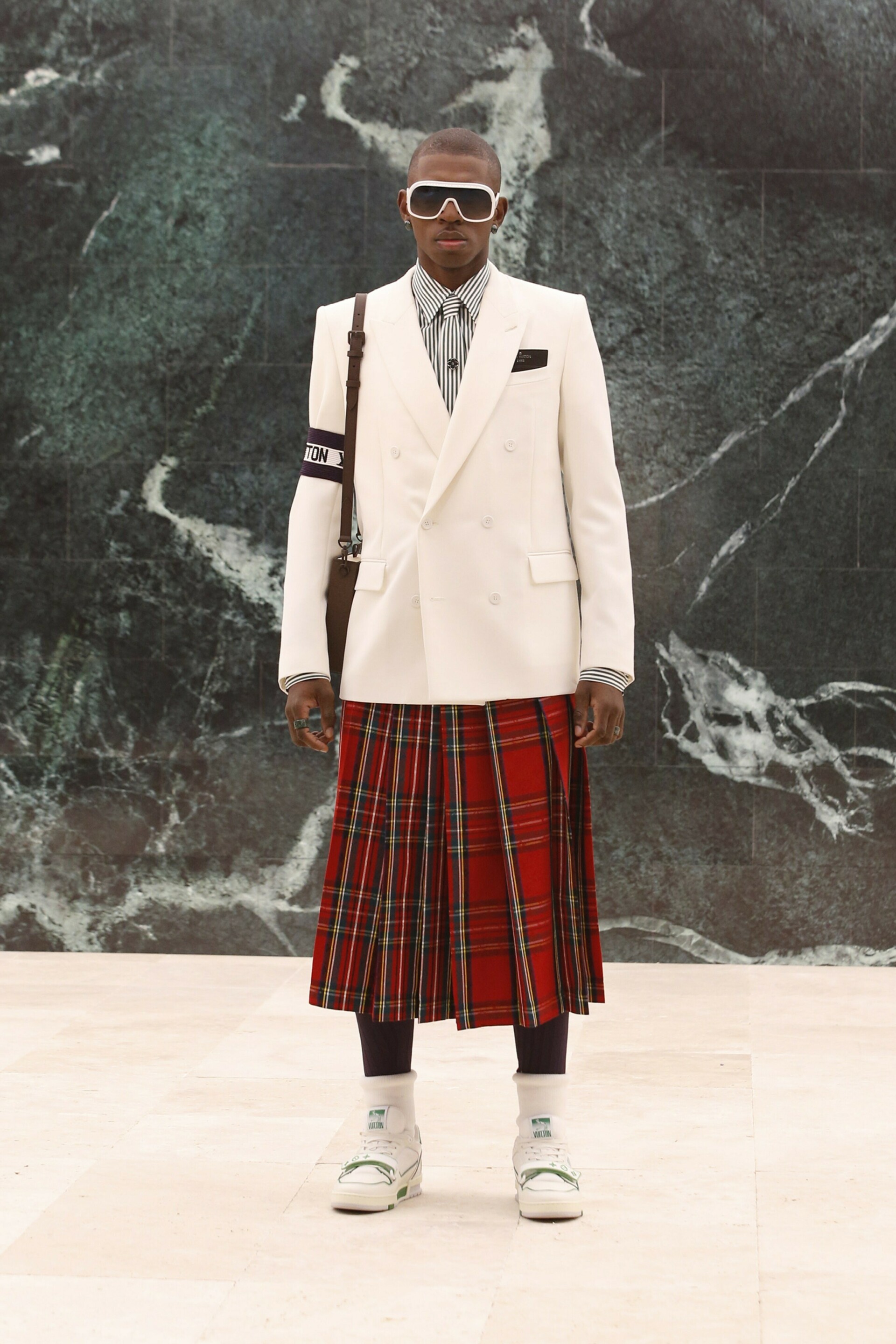 Louis Vuitton on X: #LVMenFW21 Reversing connotations. @virgilabloh 's new  #LouisVuitton collection imbues new meaning into the uniforms of  archetypical characters. Watch the performance on Twitter or    / X
