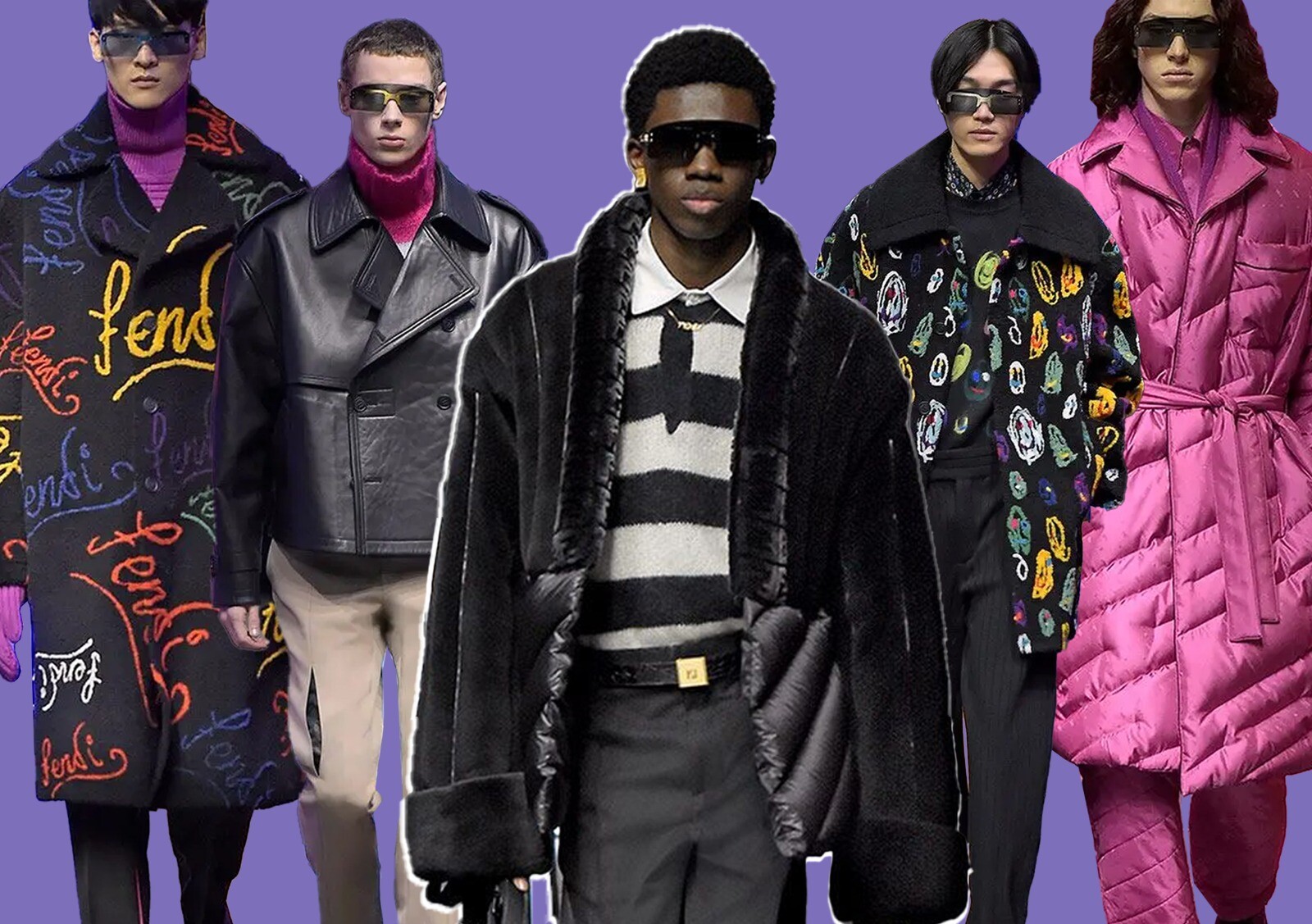 Fendi Plays With Colour In their Menswear Fall/Winter 2021 Collection ...