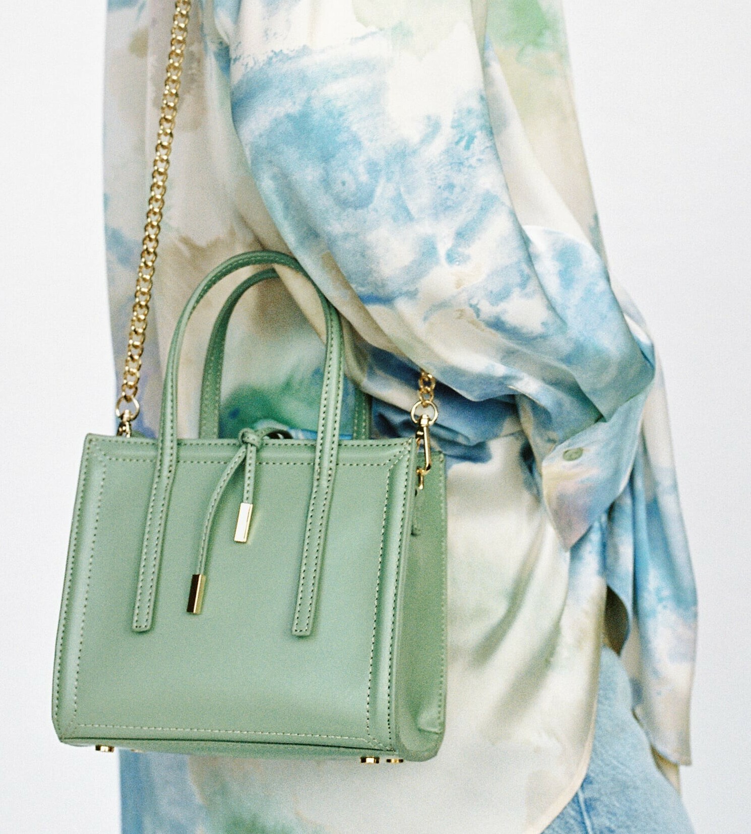ZARA GREEN BAG 💚 | Zara bags, Luxury purses, Bags